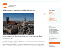 Tablet Screenshot of orthopaedie-marienplatz.de